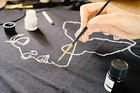 Permanent Fabric Paint Set 8 X 20ml Vivid Colours For Textile  Fabric  T-shir   