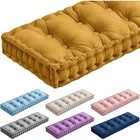 Indoor Bench Cushion Velvet Tufted Memory Foam Seat Pad Soft Comfortable Decor