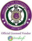 Omega Psi Phi   Mason Split Founder Year License Plate  purple silver - Car t   