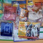 Vintage 1996 Wishbone Set Of 5 Toys   3 Paperbags - Wendy   s Kids Meal Toys New