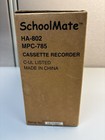 Vintage New In Box Schoolmate Cassette Recorder Ha-802   Mpc-785 