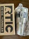 New Rtic 30 Oz Stainless Steel Tumbler Travel Hot Cold Beverage Mug Cup   Lid