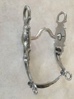 Showman 3 75    Stainless Steel Show Bit W Silver Engraved Conchos Pony Size 25153
