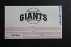 Sonny Jackson San Fran Giants Coach Autographed 1999 Signed Game Ticket Stub