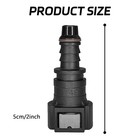 Hhzl 2pcs Fuel Line Quick Connector  Straight Connect Straight  Black
