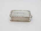 George Iii Sterling Silver Floral Chased Vinaigrette Antique 1820 Birmingham