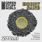 Thick Hobby Sand - Dark Grey 200m- Modelling Diorama Bases Wargame