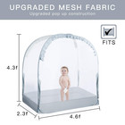 Crib Tent Crib Net To Keep Baby In  Pop Up Crib Tent Canopy Grey New  3b 