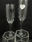 Mr And Mrs Champagne Toasting Flutes Bride Groom Wedding Wine Glasses 8 75   