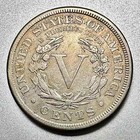 1885 V Nickel Fine  Details Key Date Of The Set