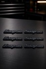6pk Snap On Tool Box Logo Emblem Gloss Black        Plastic Badge Decal 2  Micro New