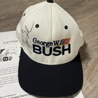 President George W  Bush Signed Autograph Campaign Hat - Steve Grad Coa