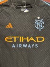 Adidas New York City Fc Soccer Jersey Men s Black Orange Blue Size Large  10