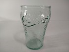 Vintage Coca Cola Green Dimpled Collector Coke Drinking Glass Hammered 6 Oz