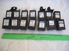 Lot Of 14 Used And Empty Hp 61 61xl Black Inkjet Ink Print Cartridges   6 Clips