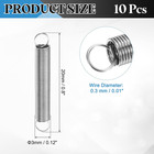 Extension Spring  10pcs Wire Diameter 0 01   Od 0 12   Free Length 0 8 