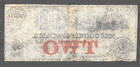 1850s  2 The Cochituate Bank Boston Mass Vg Full Frame Lines Obsolete Bank Note