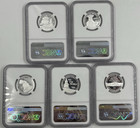 2026 S Silver Proof Semiquincentennial Quarter Set Ngc     pf 70    5-coins