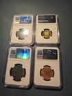 Graded Coin Lot With Silver  Anceint  Shipwreck Coins  And Spanish Revolutionary