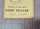 Twice Signed Pete Elliott 1956  Nebraska Football Facts Ford Schedule Roster