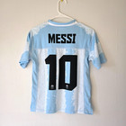 Argentina Lionel Messi  10 Soccer Jersey Light Blue White Youth Xl Afa
