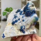 1 59lb Natural Crystal Rare Transparent Blue Cubic Fluorite Sample