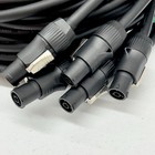 Powercon True1 Lot Of 5 Male To Female Extension Jumper Power 12 Awg Cable  New