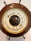 Vintage Ship Wheel Barometer Made In Western Germany - Tested -working