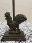Rooster Doorstop Door Porter With Handle Antique Style Cast Iron 20 5  Tall