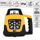 360   Automatic Self Leveling Green Rotary Laser Level Beam Range 500m