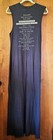 Vintage Hot Topic Gothic Steampunk Maxi Slit Sleeveless Dress Gray Women Medium