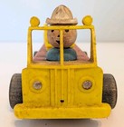 Vintage Fisher-price Fire Truck  635 Wooden Pull Toy From The 1950s