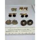 Vintage Cufflinks Lot 6 Pairs Mens Gold Silver Tone Pearl Onyx Style Formal Wear