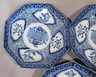 Antique Set Of Three Japanese Imari Arita Octagonal Plates 19th C  Hizen Kyoshu