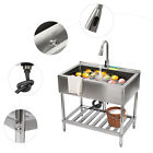 Stainless Steel Utility Sink Commercial Restaurant Laundry Sink Kitchen Sink