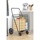 Extra Large Utility Cart Heavy Duty Collapsible Shopping Cart Easy Glide Wheels