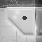36 x36  Corner Shower Pan Base Neo-angle Center Drain