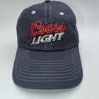Coors Light Adjustable Cap Hat Charcoal Embroidered Logo Patch Back 9 Headwear