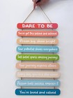 Therapy Home Decor  Wooden Hanging Inspirational Wall Art For Counseling Office 