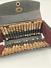 Rare Antique Homeopathic Medical Kit Folding Leather Case 30 Vials