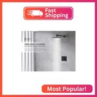 Kenes Matte Black Shower Faucet Set  Square Shower Head And Handle Set
