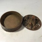 Rare Chinese Landscape Incense Burner Bronze brass Candle Burner Holder