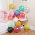 20 Pcs 12  Pearl Color Latex Balloons Party Wedding Birthday With Holder Sticks