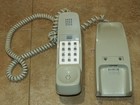 Vintage Push Button Dial Trimline Itt Wall Cord Phone Beige Telephone Touch Tone