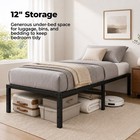 Alvantor Metal Bed Frame 16 Inch Tall  Heavy Duty Sturdy Mattress Foundation  No