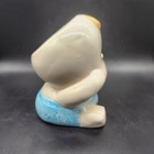 Vtg Ceramic Surprised Baby Boy Planter 1970   s Roc Taiwan Kitchy Nursery Decor