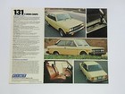 1977 1978 Fiat 131 2-door Coupe Original 1 Page Sales Brochure  Fiat