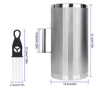 12  X 6  Stainless Steel Guiro Instrument Latin Percussion Metal Guiro Shaker Wi
