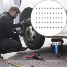 100pc Tire Puncture Spikes Heavy Portable Duty Carbon Steel Triangle Road Spikes