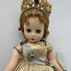 Madame Mme Alexander Queen Doll W  Blue Sash Vintage  read Description 